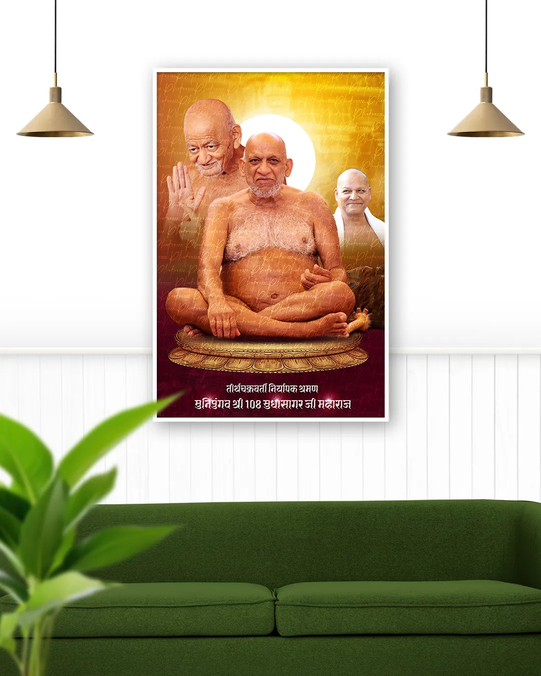 Niryapakshraman Muni Pungav Shri Sudha Sagar ji | Jain Poster Print  | 26