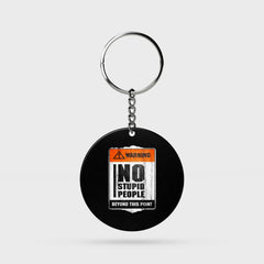 No Stupid People | Keyring | 46